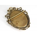 brosa edwardiana "mourning brooch " cca 1910 Marea Britanie